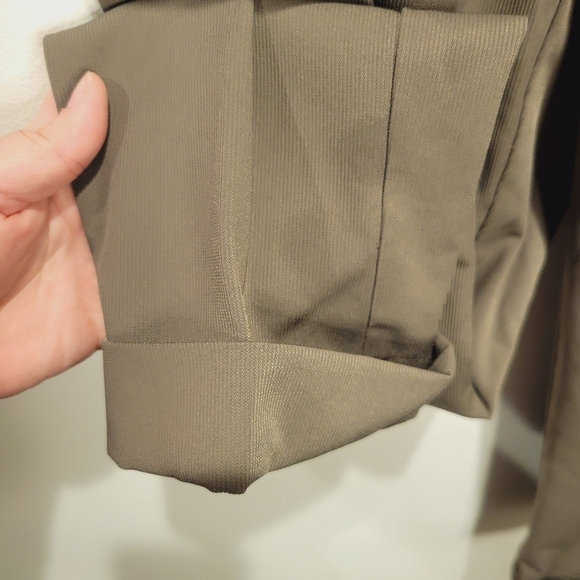 Zara women's size s green drawstring pullon pants - Picture 2 of 5